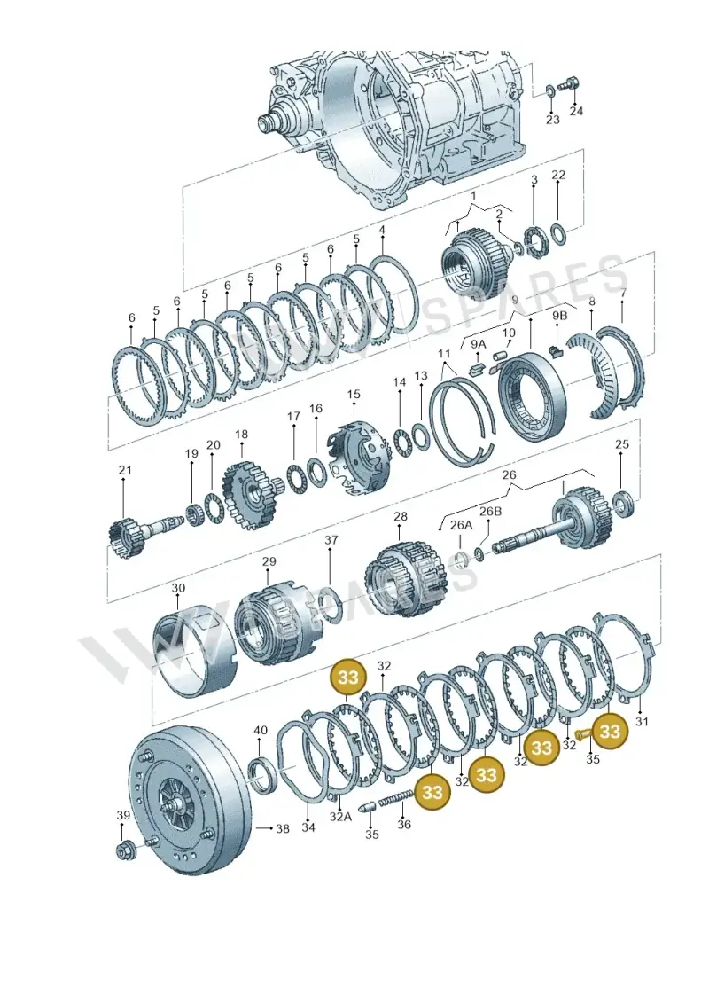 095323465F — Volkswagen Eurovan (1998-2003) diagram 162323500, position 33