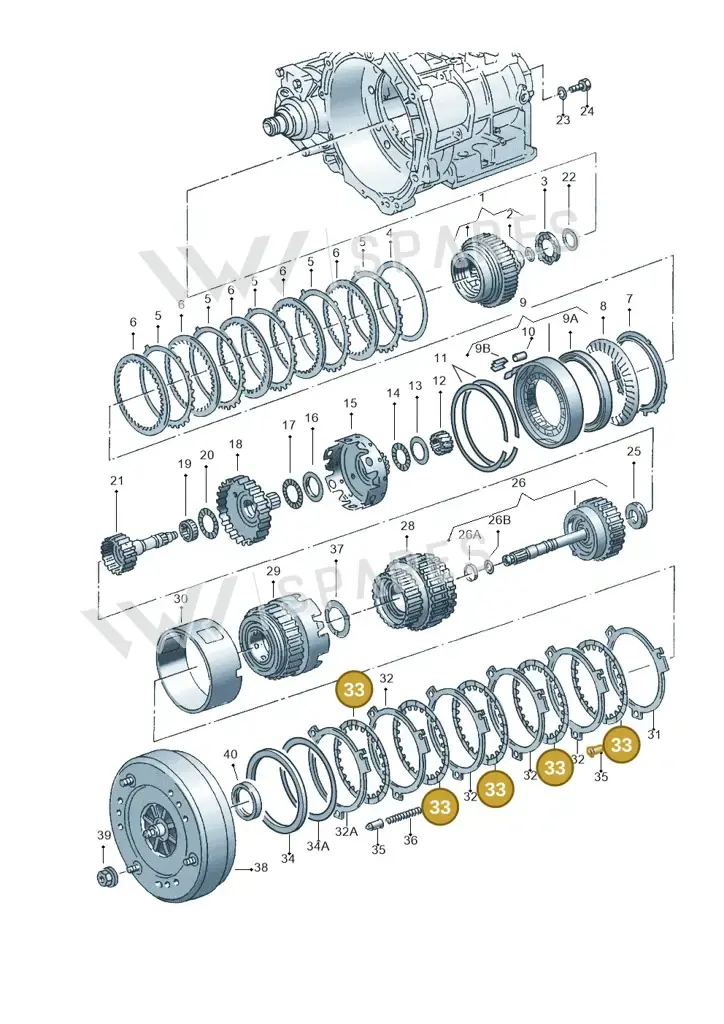 095323465F — Volkswagen New Beetle 06> (2005-) diagram 220323500, position 33