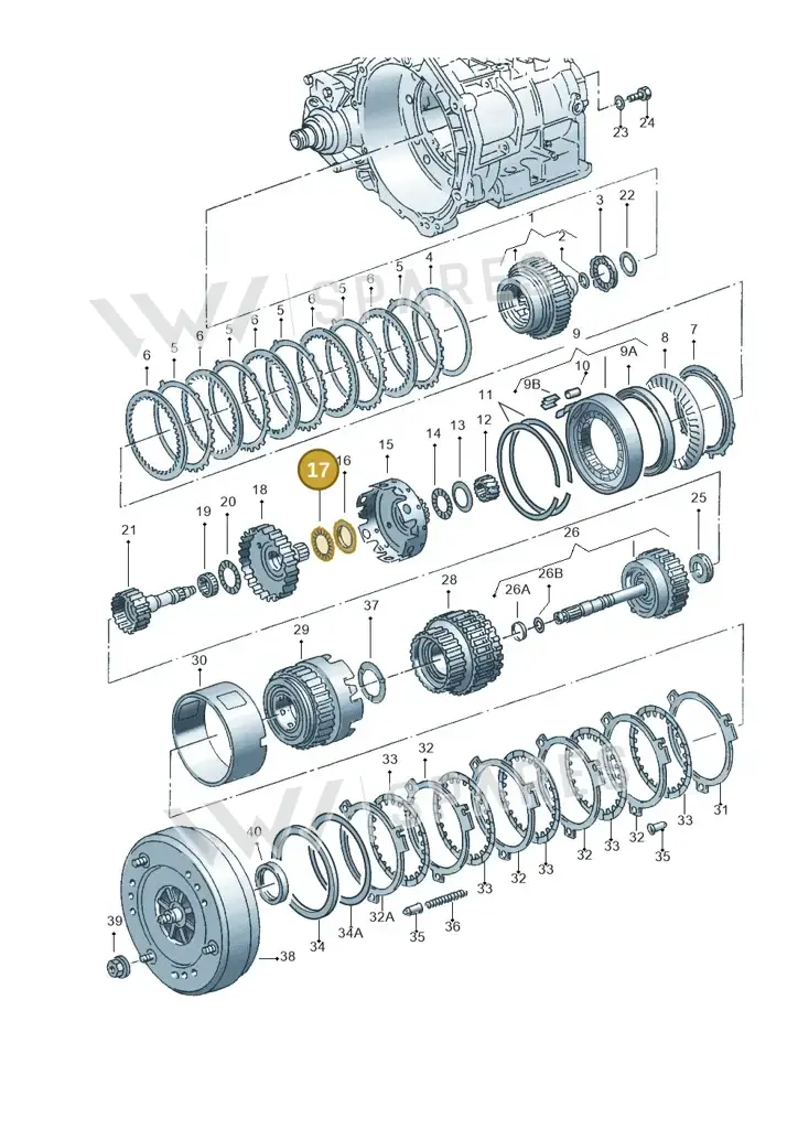 095323708 — Volkswagen New Beetle 06> (2005-) diagram 220323500, position 17