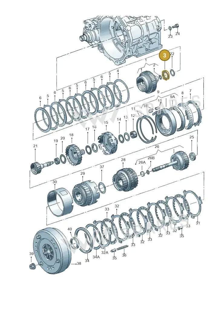 095323743A — Volkswagen New Beetle 06> (2005-) diagram 220323500, position 3