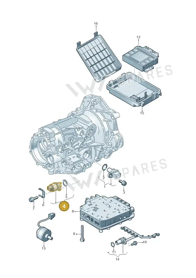 095919823F — Volkswagen PASSAT/4MOTION/W8 (2002-2005) diagram 156927500, position 4