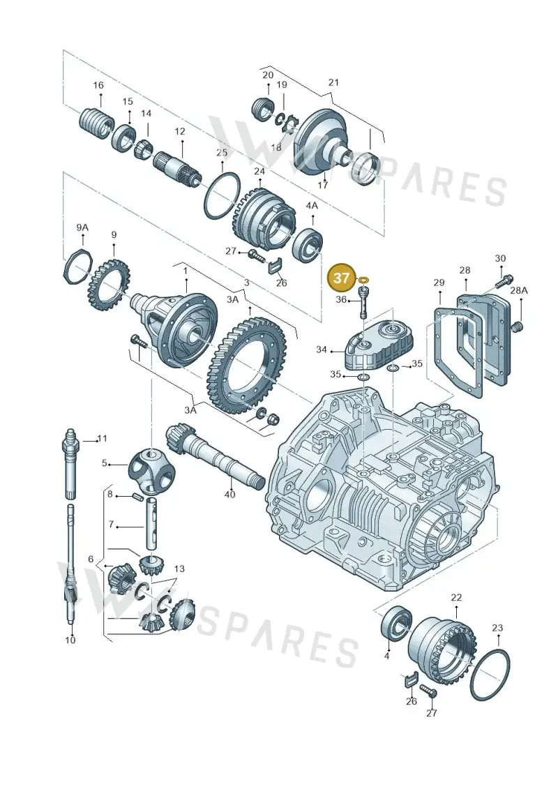 096409069A — Volkswagen Jetta/Wagon (2002-2006) diagram 266409500, position 37