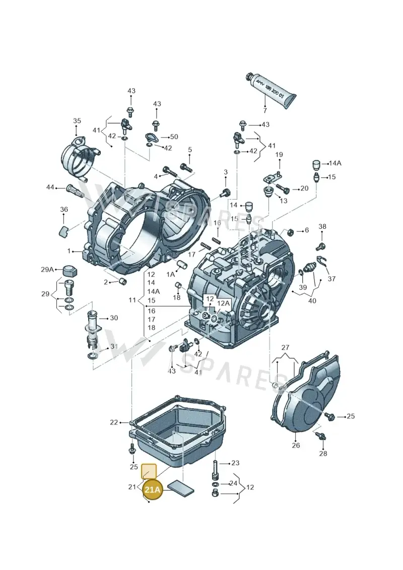 097321368 — Volkswagen SHARAN/4MOTION (2005-) diagram 245321500, position 21A