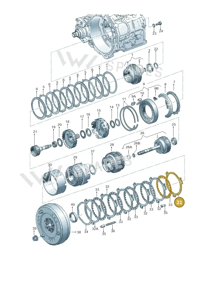 097323463C — Volkswagen Jetta Wagon (2001-2001) diagram 162323500, position 31