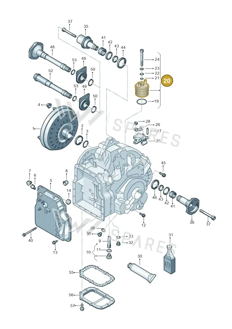 09A409061 — Volkswagen Sharan (2008-2010) diagram 406321650, position 20