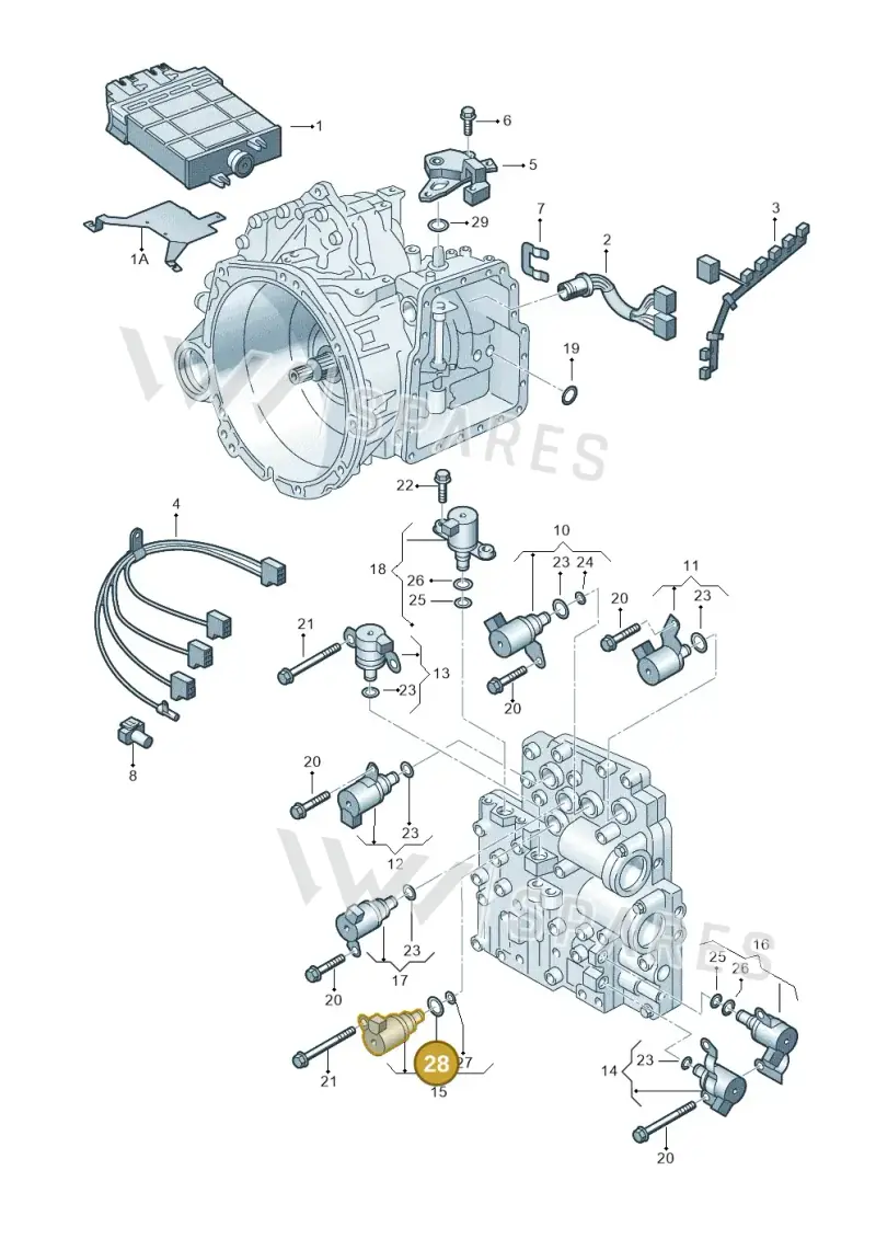 09A927322C — Volkswagen Sharan (2008-2010) diagram 244927600, position 28