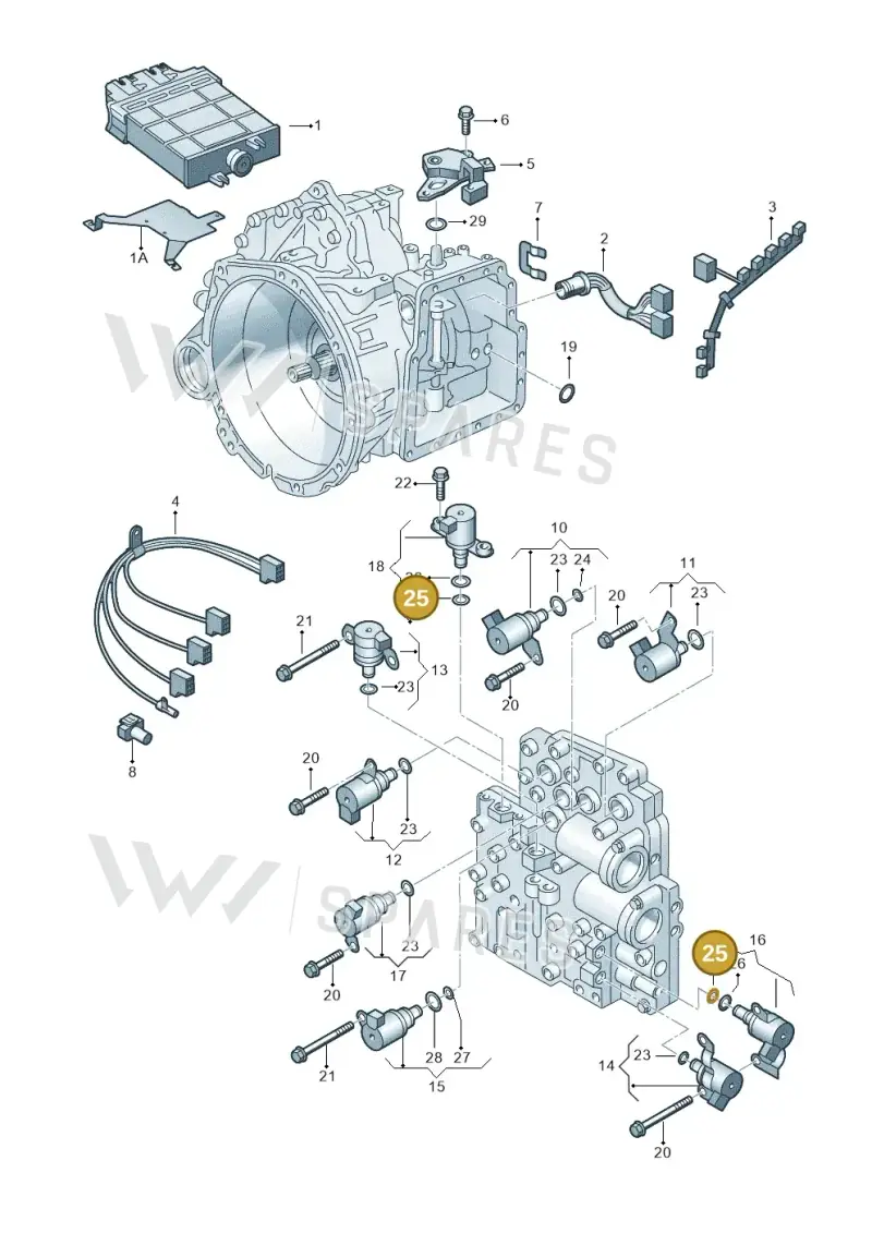 09A927322D — Volkswagen Sharan (2008-2010) diagram 244927600, position 25