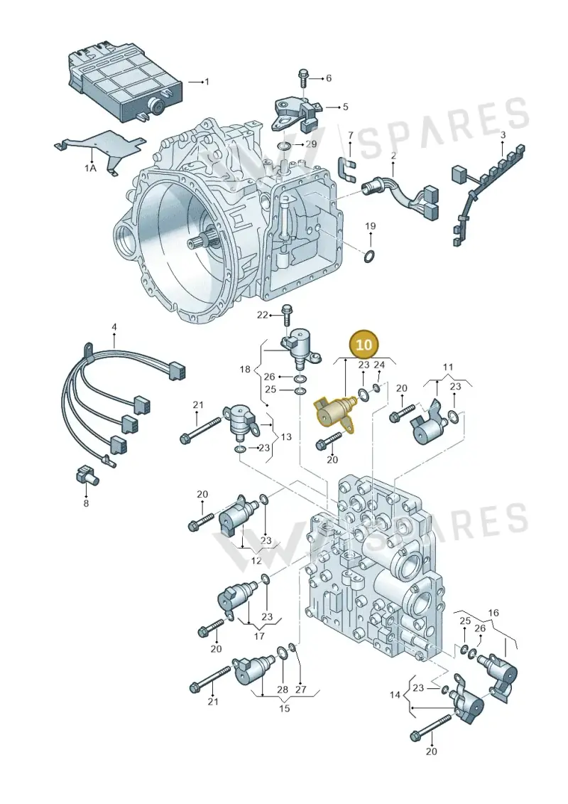 09A927331 — Volkswagen Sharan (2008-2010) diagram 244927600, position 10