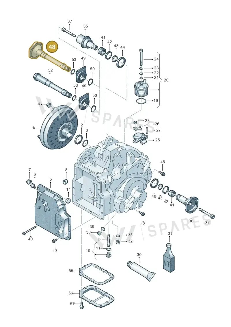 09B409356 — Volkswagen Sharan (2008-2010) diagram 406321650, position 48