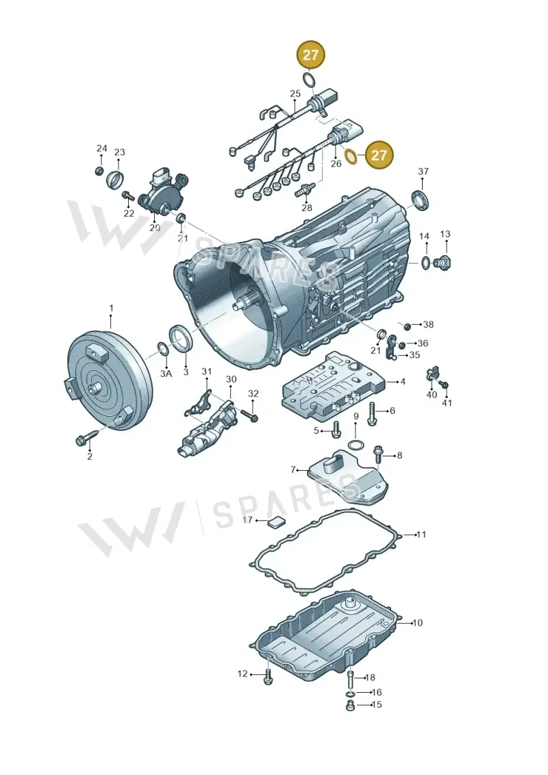 09D321181A — Volkswagen Touareg BlueMotion (2014-2018) diagram 693321600, position 27