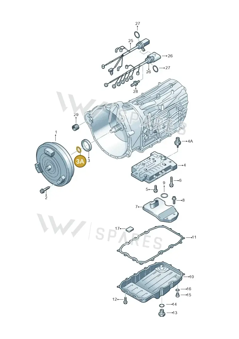 09D321181D — Volkswagen Touareg                08> (2007-) diagram 274321600, position 3A