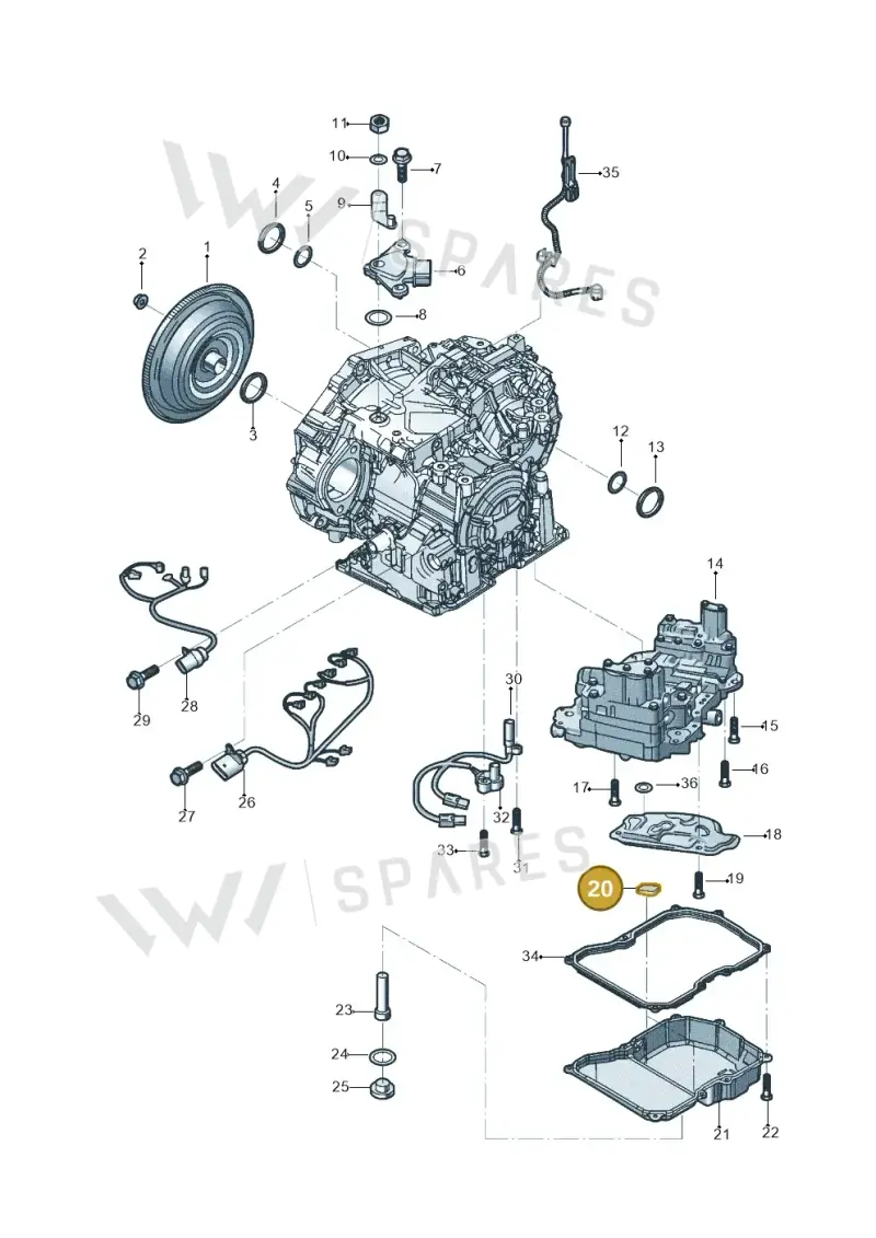 09D321368 — Volkswagen Beetle (2016-2019) diagram 496300251, position 20