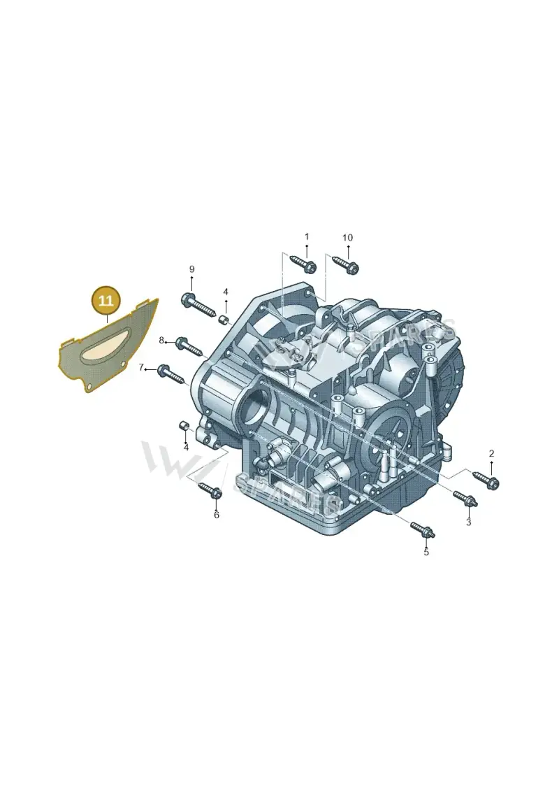 09G301159 — Volkswagen Jetta 1.6 (2014-2018) diagram 461300850, position 11