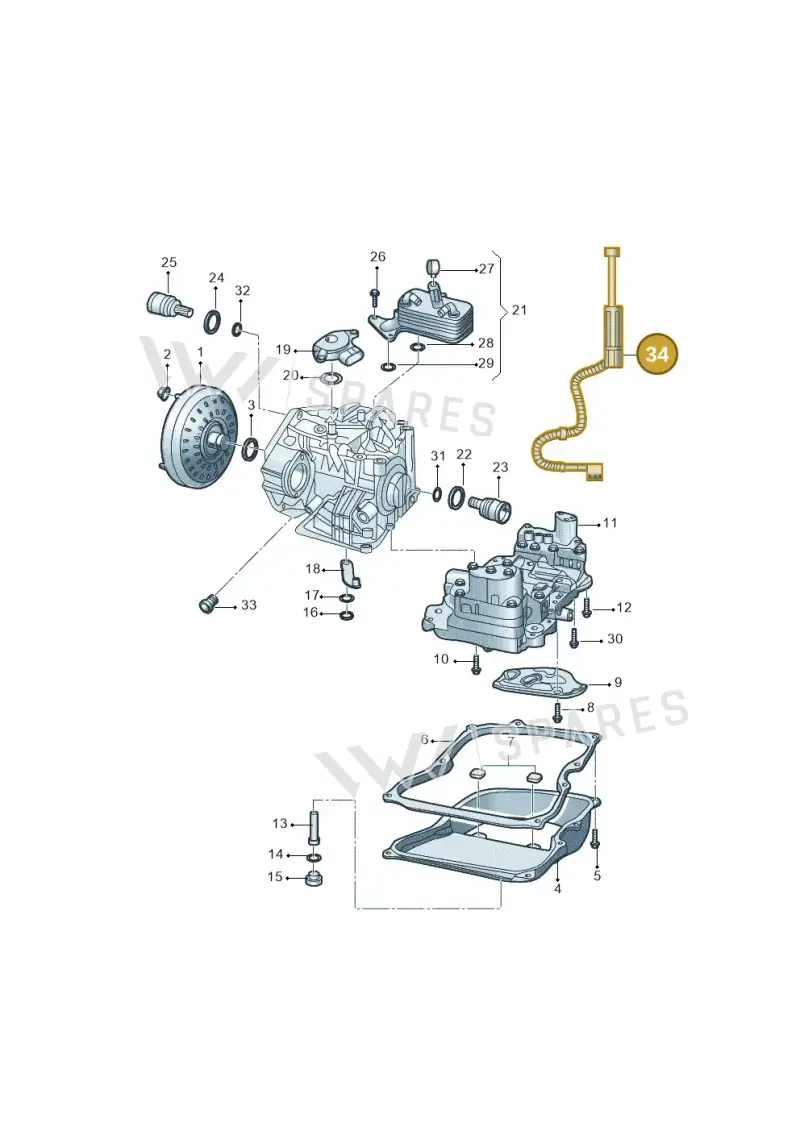 09G301472S — Volkswagen Bora (2018-) diagram 437321070, position 34