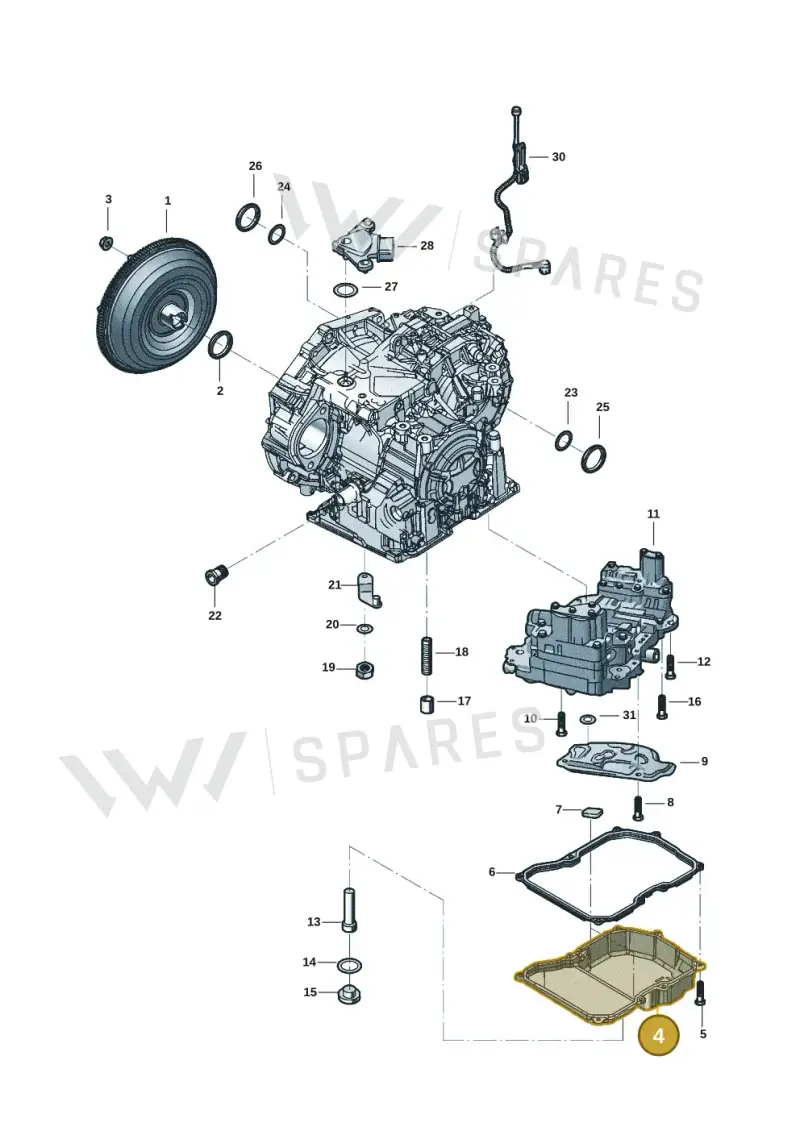 09G321361A — Volkswagen Beetle (2016-2019) diagram 802300358, position 4