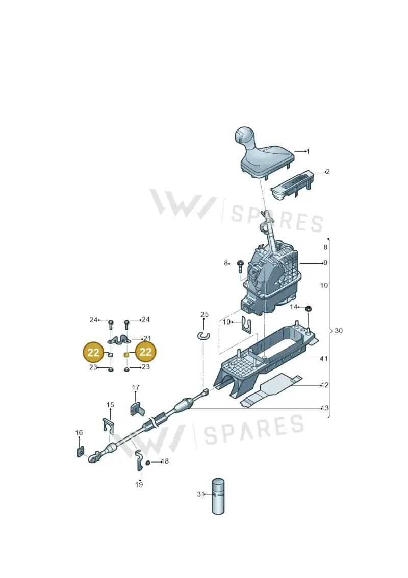 09G321798 — Volkswagen Sagitar (2014-2019) diagram 857713150, position 22