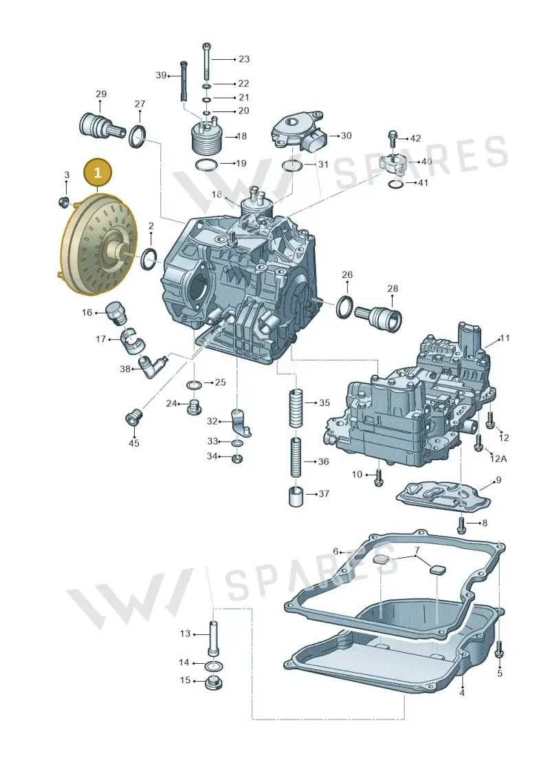 09G323571J — Volkswagen Golf estate (2009-2013) diagram 278321650, position 1
