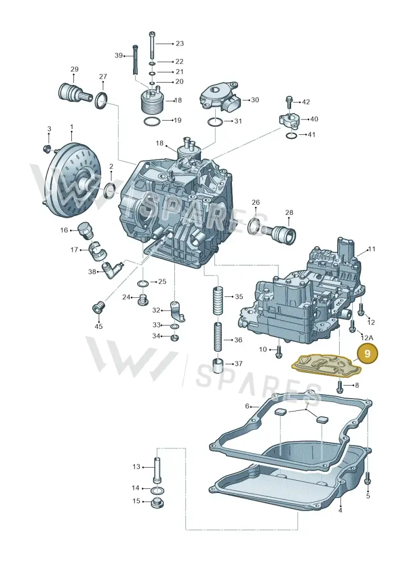 09G325429 — Volkswagen Jetta (2013-2014) diagram 278321650, position 9