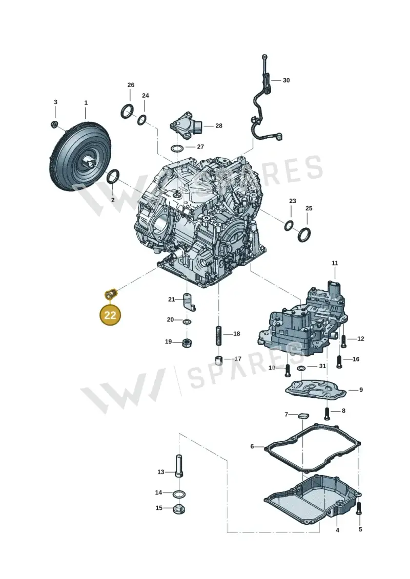 09G325565A — Volkswagen Beetle (2016-2019) diagram 802300358, position 22