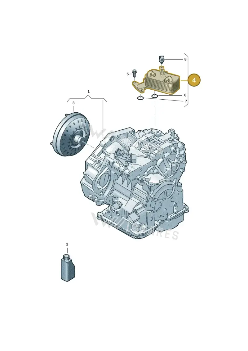 09G409061F — Volkswagen Golf 2.0 BlueMotion (2019-2024) diagram 62x300250, position 4
