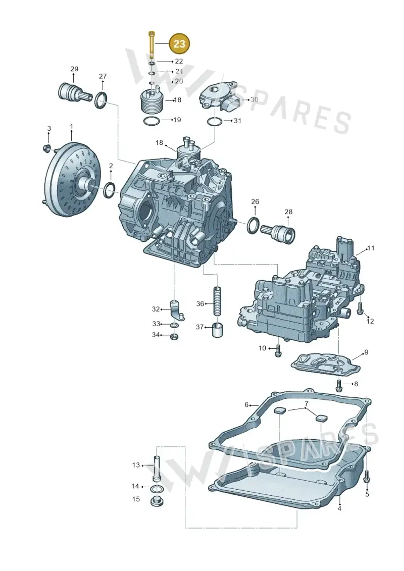 09G409067 — Volkswagen Passat CC (2011-2016) diagram 737321660, position 23
