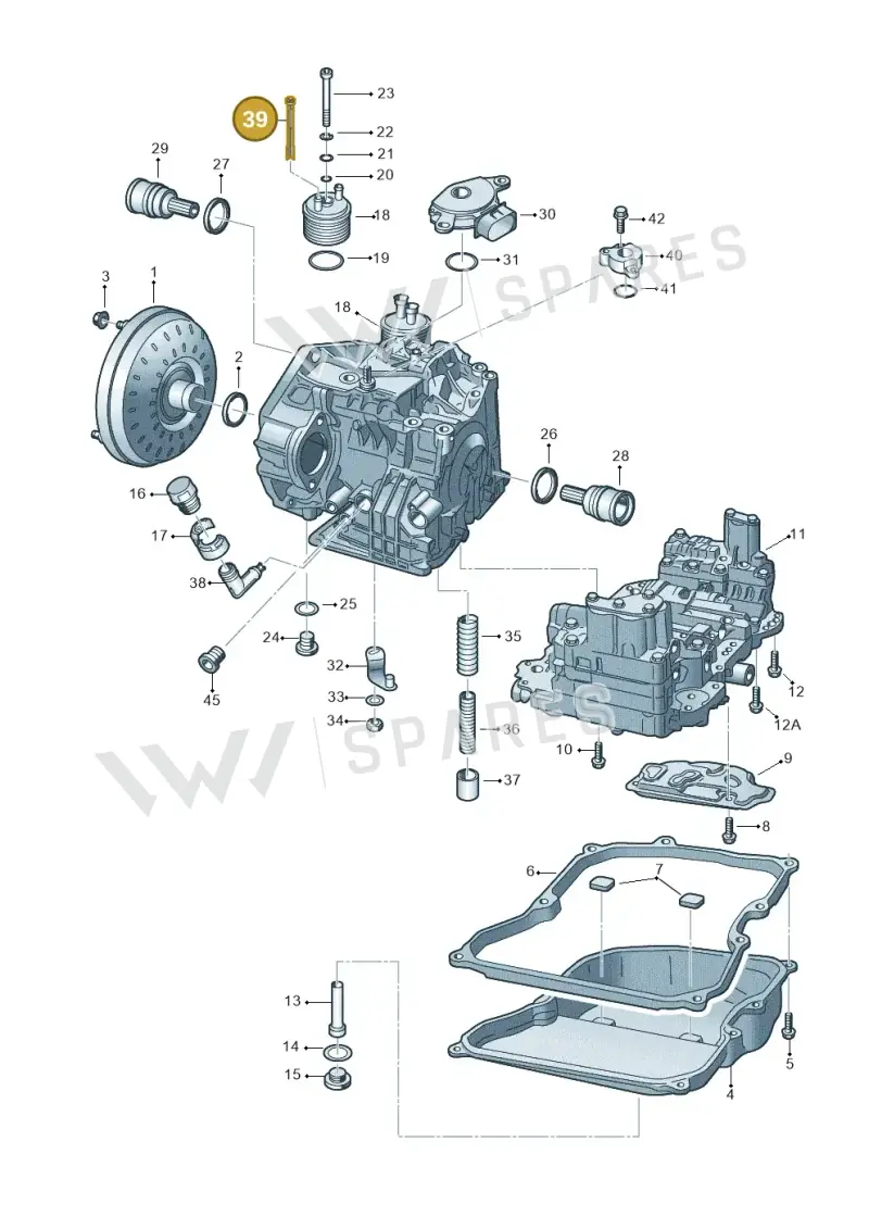 09G409080 — Volkswagen Jetta variant (2009-2014) diagram 278321650, position 39