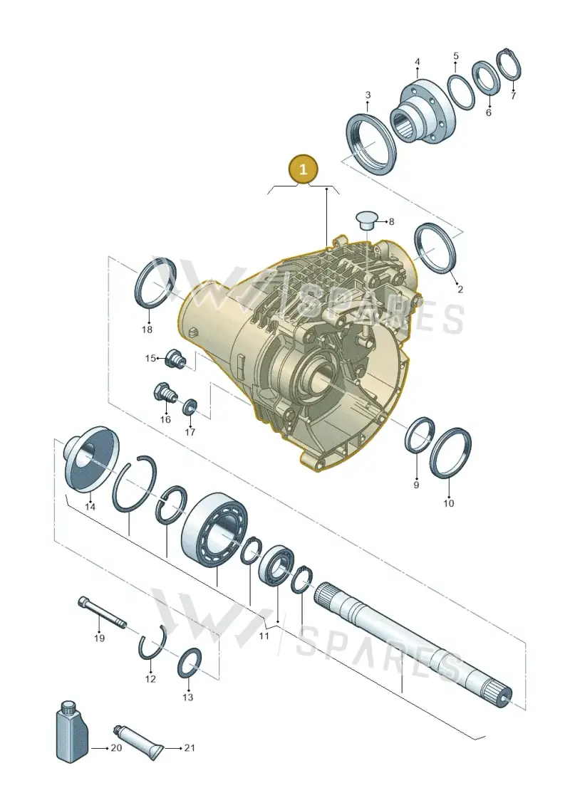 09N409053D — Volkswagen Caravelle (2015-2019) diagram 861409000, position 1