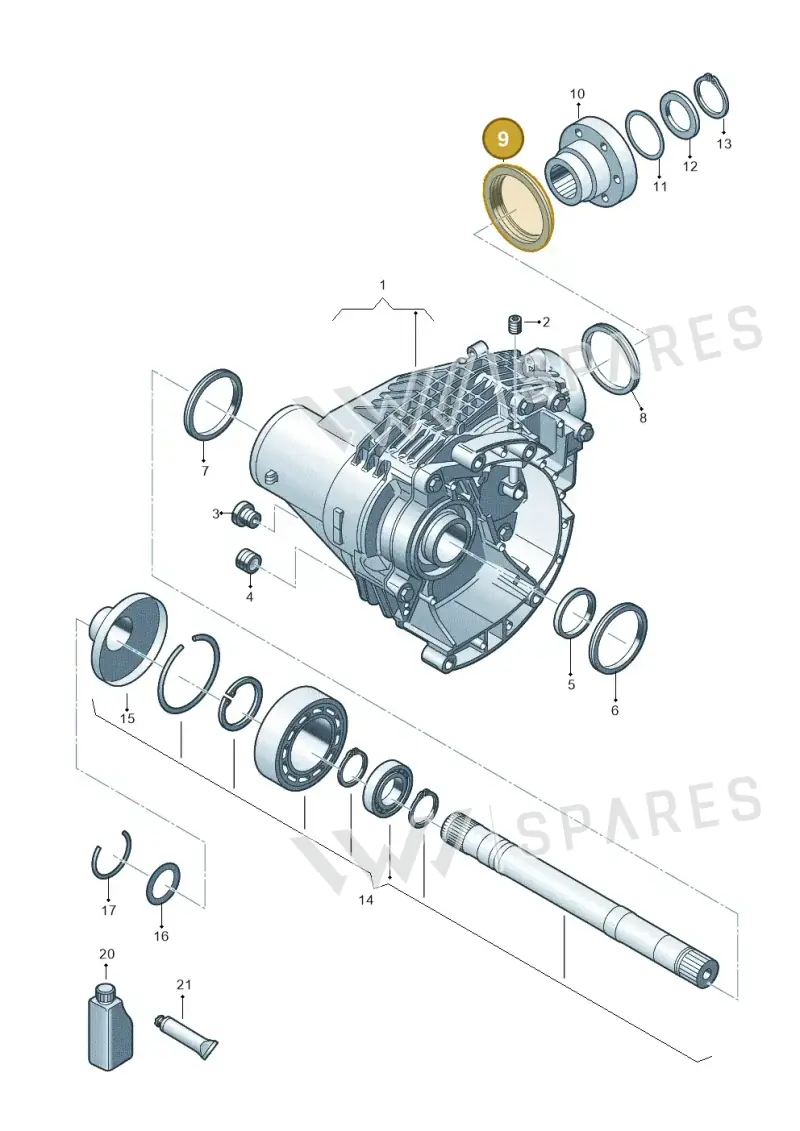 09N409319A — Volkswagen Transport. multivan (2019-2024) diagram 806409000, position 9