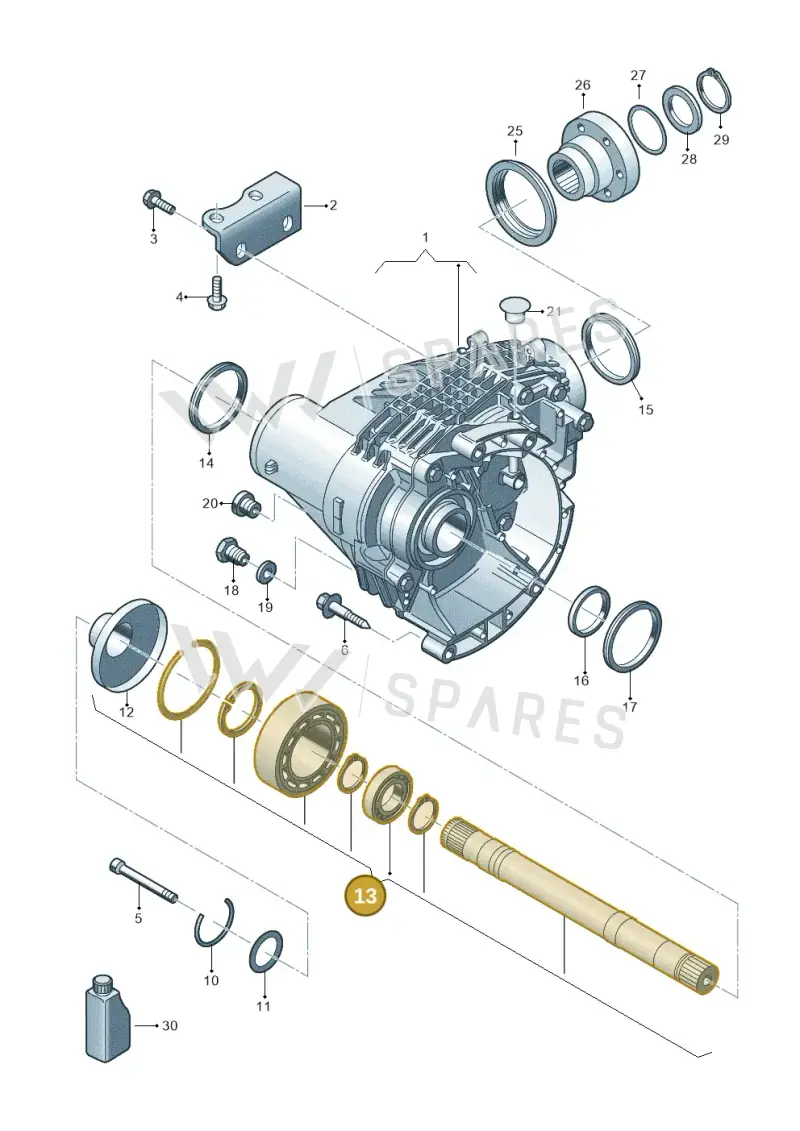 09N498292 — Volkswagen Transp. caravelle (2011-2015) diagram 679409300, position 13