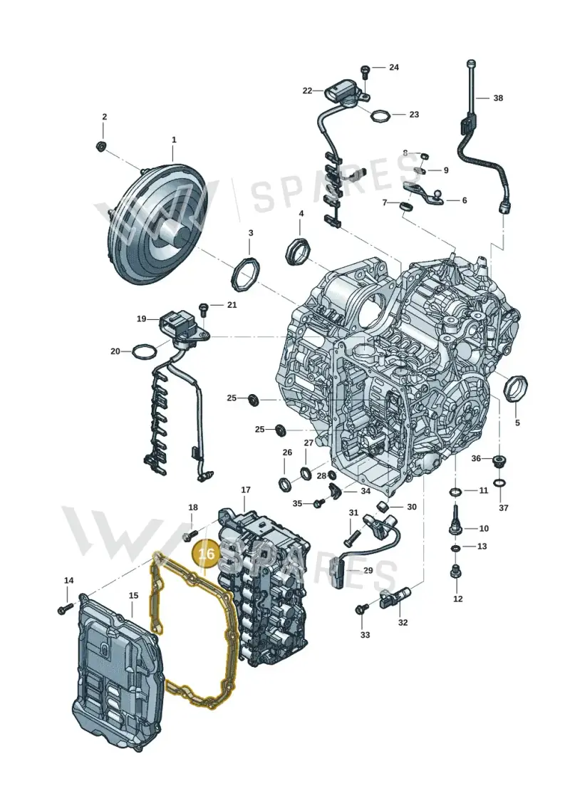 09S321370A — Volkswagen T-Roc BlueMotion (2017-2024) diagram 431300272, position 16