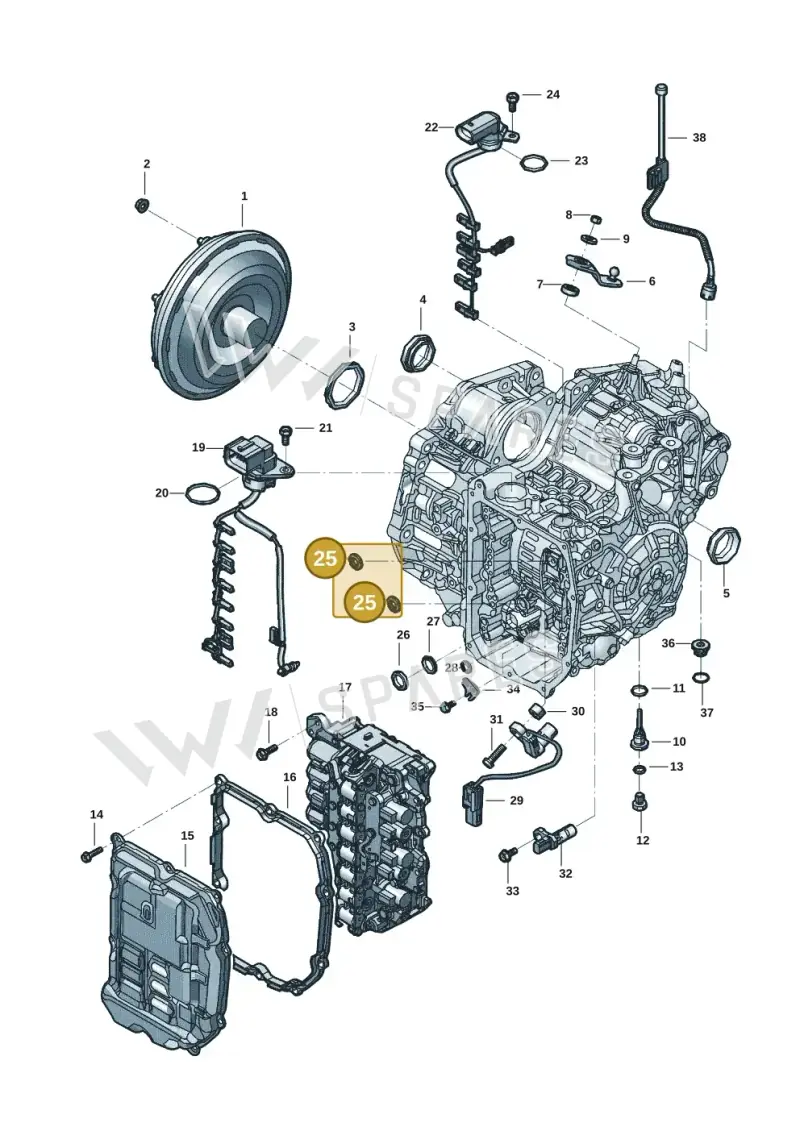 09S321381 — Volkswagen T-Roc BlueMotion (2017-2024) diagram 431300272, position 25