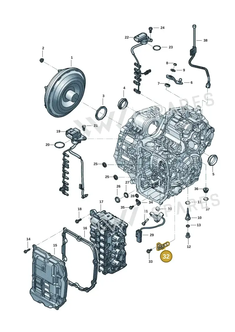 09S927321B — Volkswagen Taos 1.4 (2020-2024) diagram 431300272, position 32