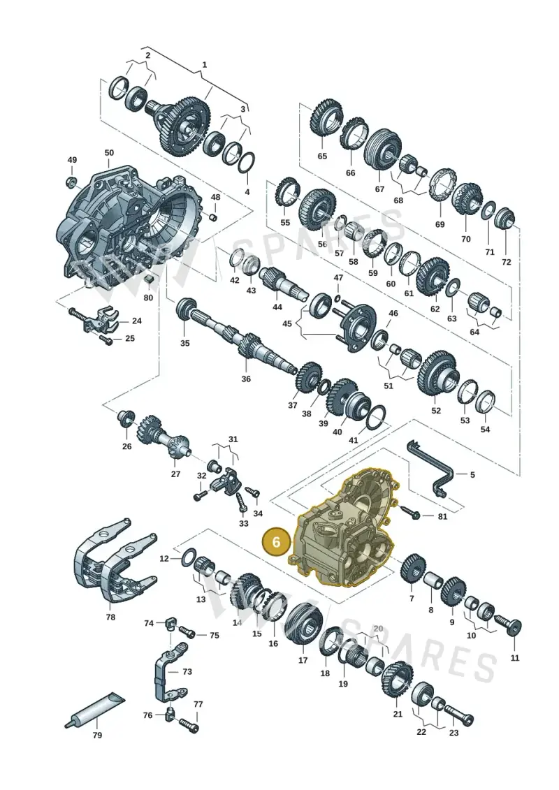 0A4301103AC — Volkswagen Golf 2.0 BlueMotion (2019-2024) diagram 2gk300352, position 6