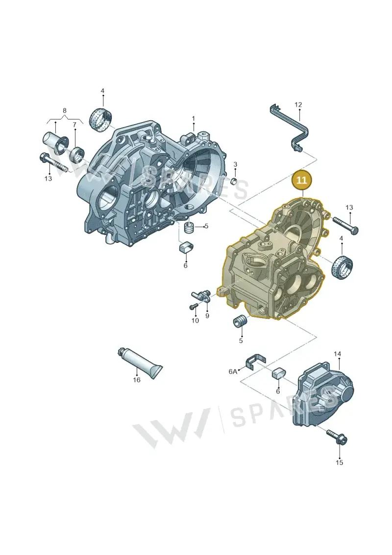0A4301103T — Volkswagen New beetle cabriolet (2011-2016) diagram 694301420, position 11
