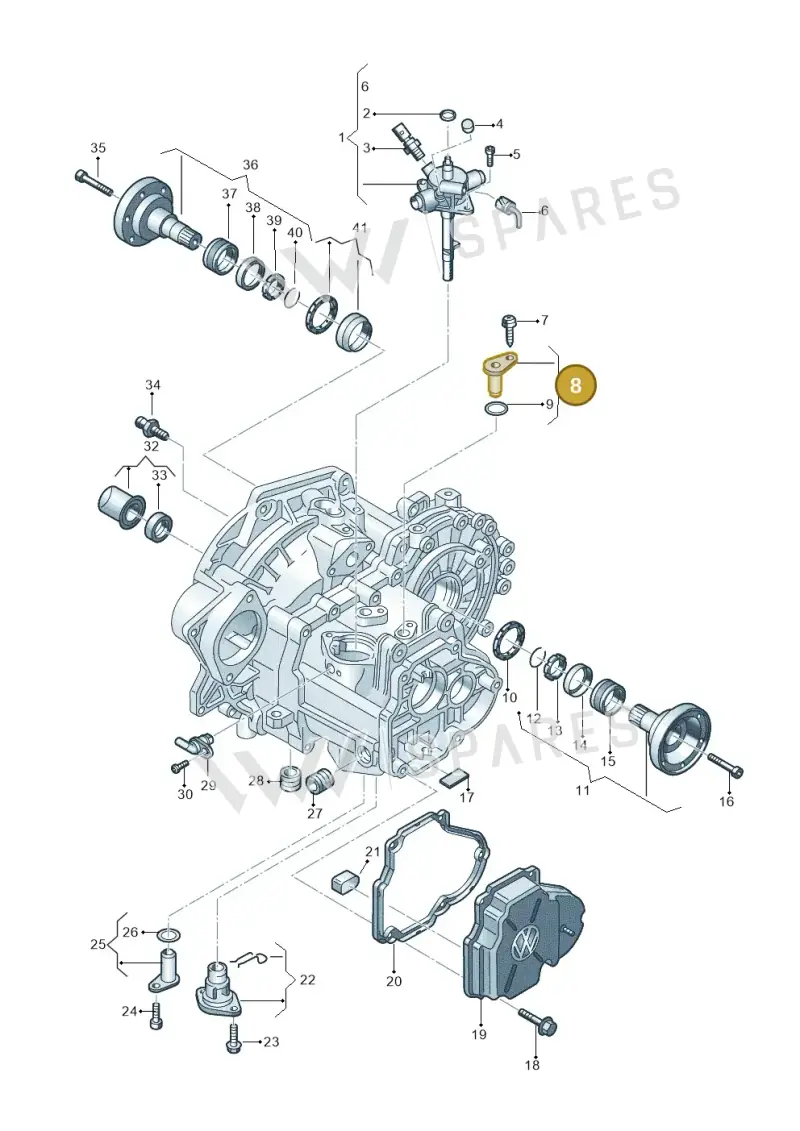 0A4301427B — Volkswagen T-Cross 1,0 (2018-2024) diagram 827315020, position 8