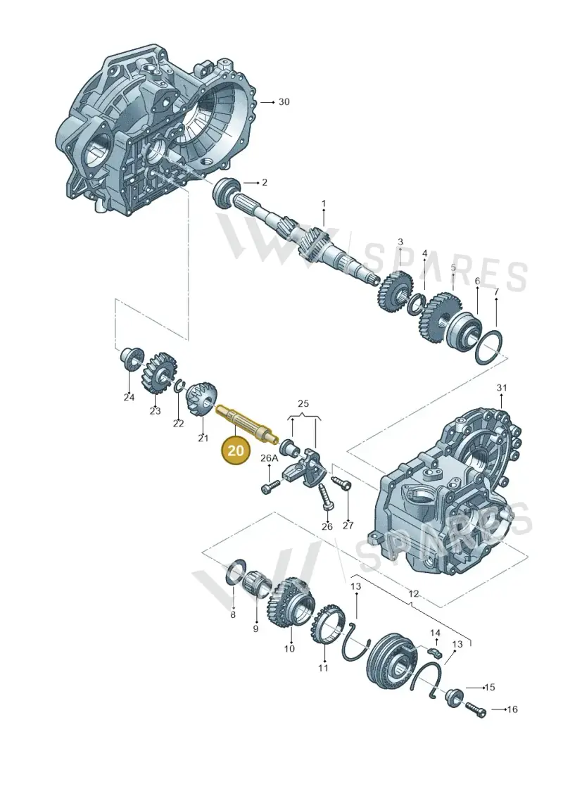 0A4311509 — Volkswagen Golf 1.6 (2015-2019) diagram 420311390, position 20