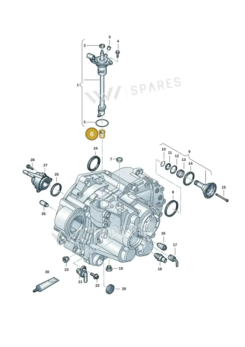 0A5301374C — Volkswagen Caddy Maxi Kombi (2020-2024) diagram 2ka300570, position 6