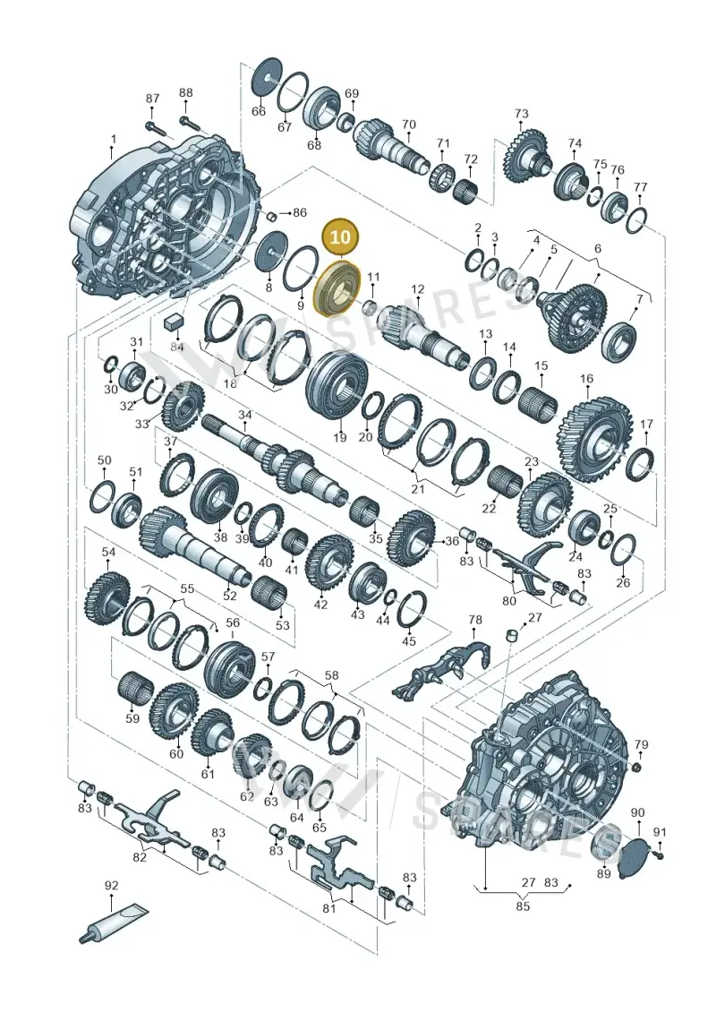 0A5311220D — Volkswagen Tiguan 2.0 4Motion (2016-2024) diagram 884300802, position 10