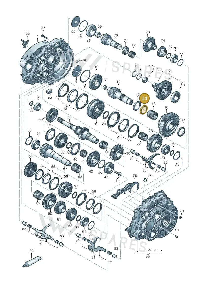 0A5311985C — Volkswagen Transport. multivan (2019-2024) diagram 806800300, position 14