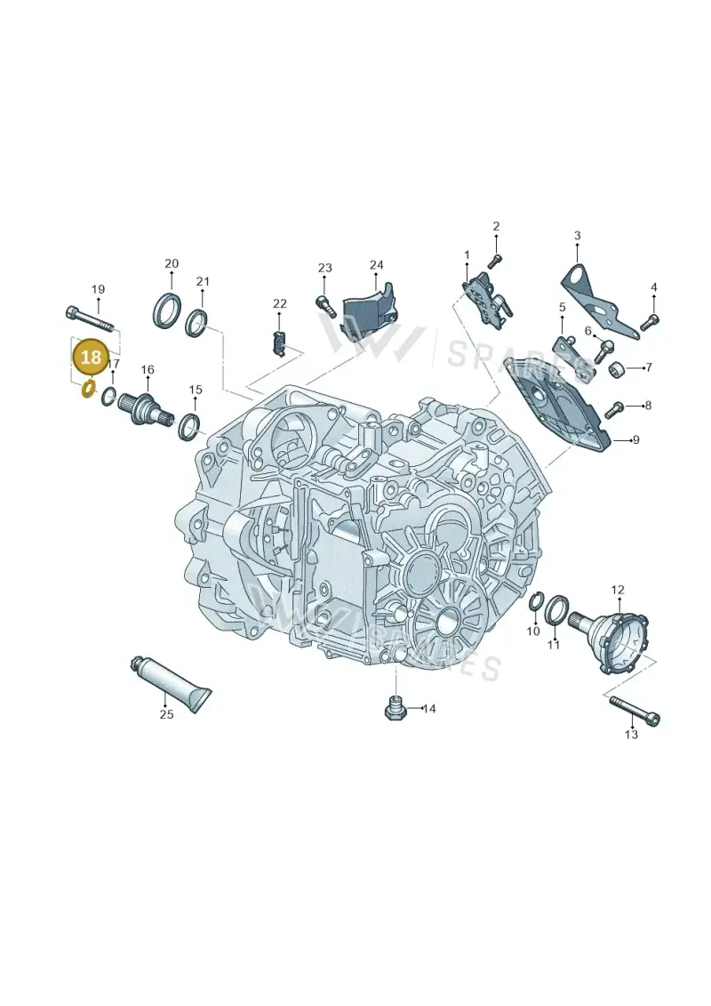 0A5409413D — Volkswagen Passat estate (2023-) diagram 827345110, position 18