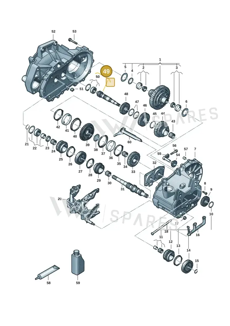 0AH311198D — Volkswagen Virtus 1,0 (2022-) diagram 62a305030, position 49