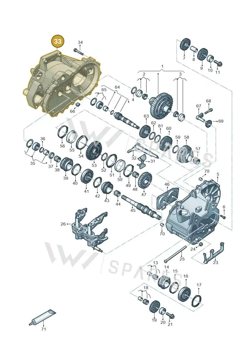 0AJ301107G — Volkswagen Taigo (2021-2024) diagram 827310030, position 33