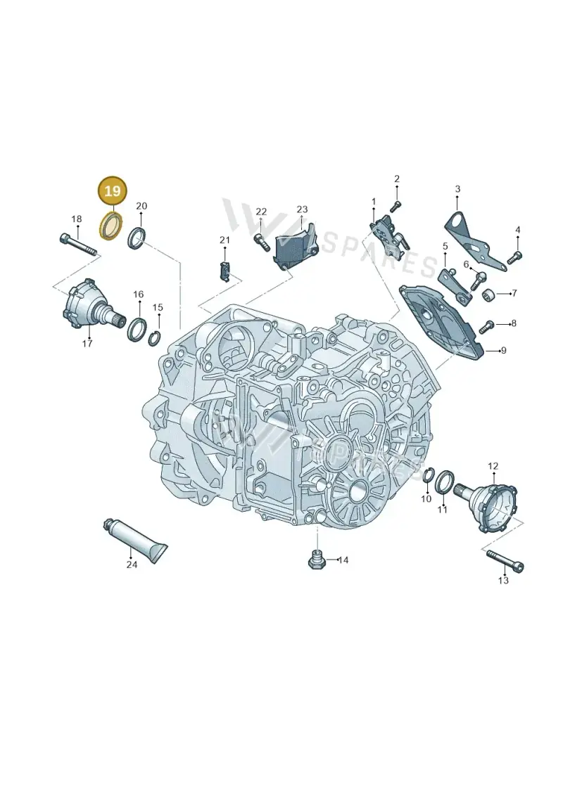 0AM301189E — Volkswagen Taigo (2021-2024) diagram 827345020, position 19