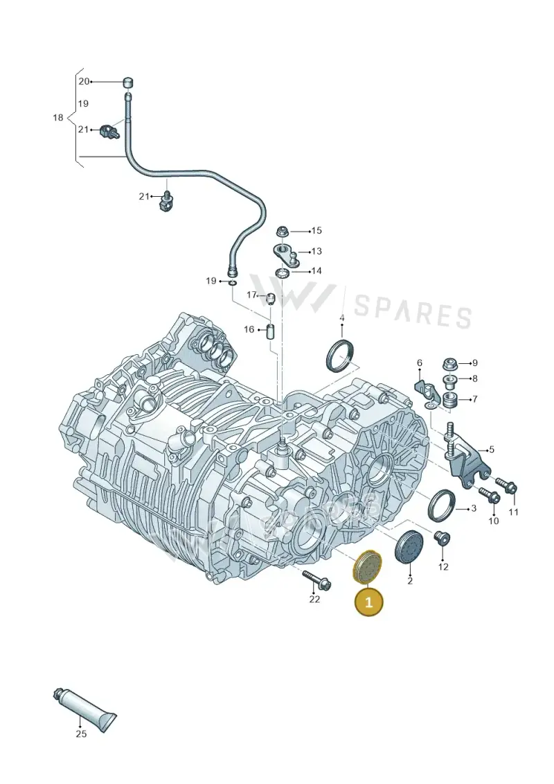 0AM301212A — Volkswagen E-up! (2016-2023) diagram 899305020, position 1