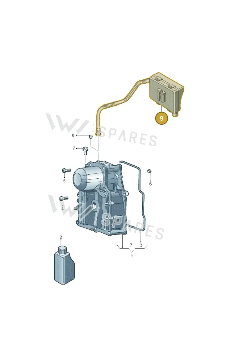 0AM301472E — Volkswagen Golf 2.0 BlueMotion (2019-2024) diagram 587300230, position 9