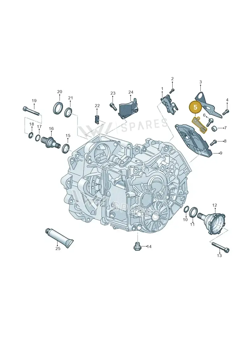 0AM321171C — Volkswagen Taigo (2021-2024) diagram 827345110, position 5