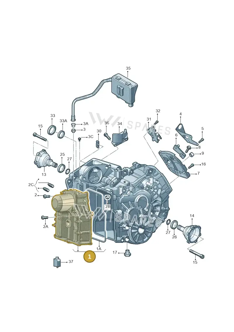0AM325025K — Volkswagen T-Roc (2018-) diagram 437321062, position 1