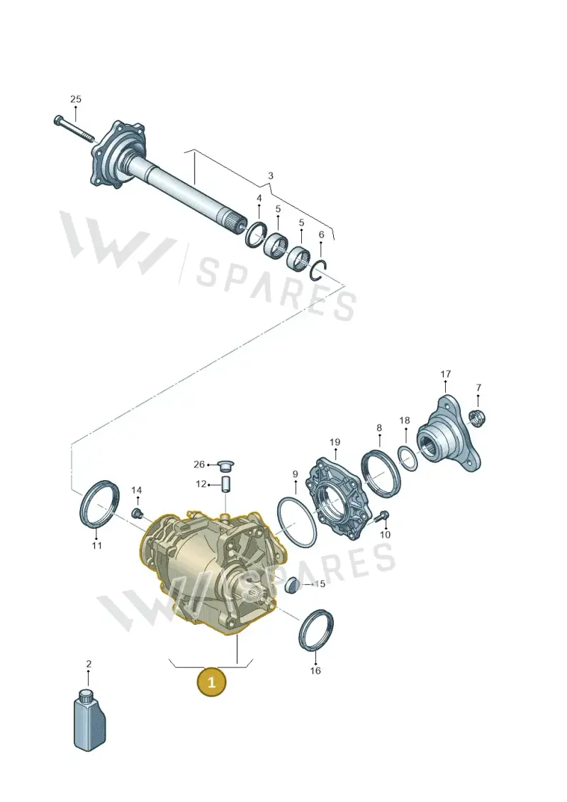 0AV409053AE — Volkswagen Caddy kombi (2015-2020) diagram 884409103, position 1