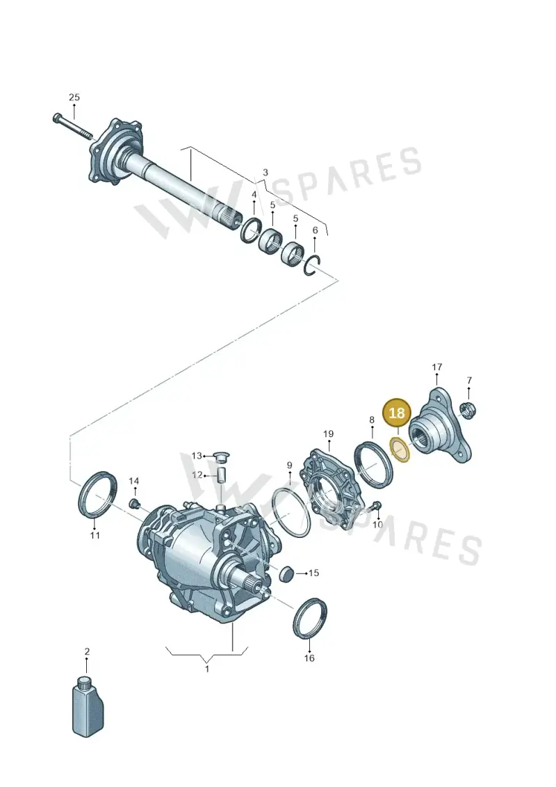 0AV498114 — Volkswagen Tiguan 2.0 4Motion (2017-2024) diagram 884409010, position 18