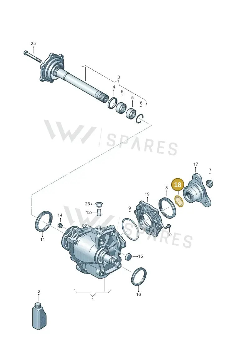0AV498114 — Volkswagen T-Roc BlueMotion (2017-2024) diagram 884409103, position 18